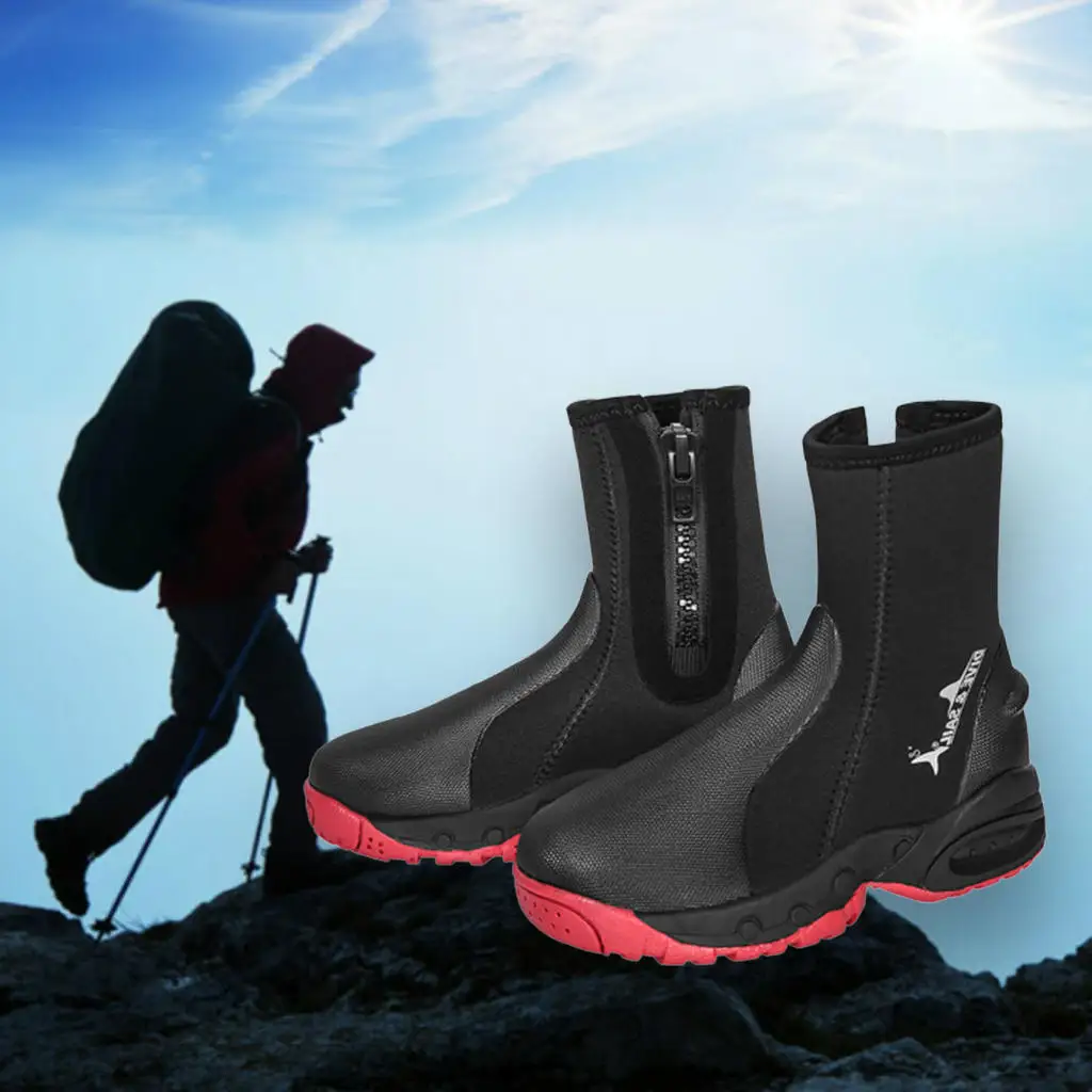 

5mm Neoprene Diving Shoes Warm Coldproof Swim Wetsuit Boots Sailing Diving Booties Anti-Slip Water Shoes for Swimming Snorkeling