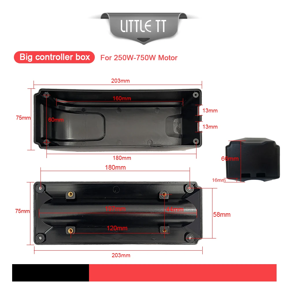 Skrzynka kontrolera roweru elektrycznego, akcesoria do zestawu silnikowego, mały, duży, bardzo duży rozmiar do roweru elektrycznego Mosfet 9, 12