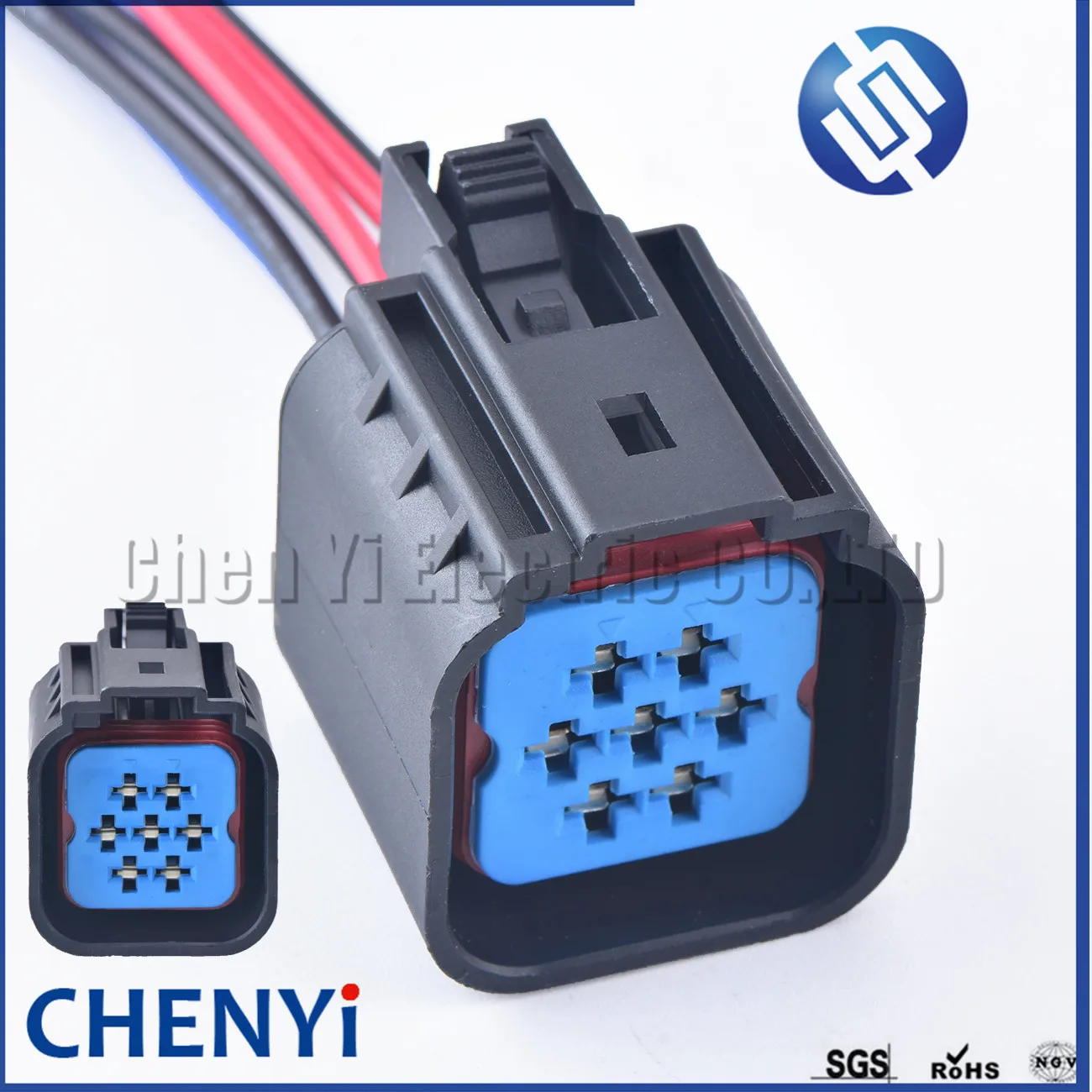 1 Juego de 7 pines 3,5mm WPT-596(Espa) 3U2Z-14S411-YGA conector de cable de plástico hembra con enchufe automotriz impermeable de 7 vías con cables