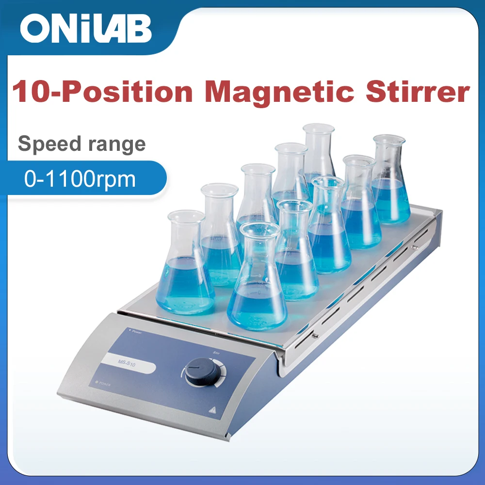 

ONILAB MS-S10 Laboratory 10-Position Magnetic Stirrer