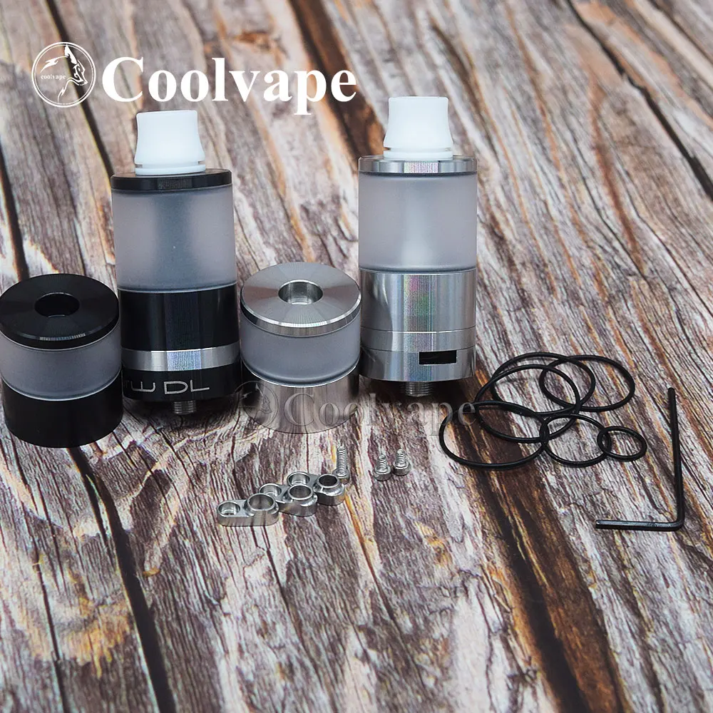 Coolvape Dvarw DL RTA خزان السجائر الإلكترونية 5 مللي/2 مللي سعة 24 مللي متر 316SS المرذاذ vape صالح 510 موضوع وزارة الدفاع vs Taifun GT4 S هيئة الطرق والمواصلات