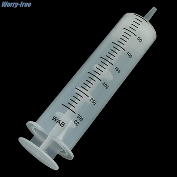 300Ml Plastic Spuit Grote Capaciteit Spuit Transparante Herbruikbare Steriele Meten Injectie Spuit Voedingsstoffen Hydrocultuur Hot!
