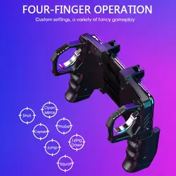 K21 Game Handle PUBG Mobile Phone Gamepad Joystick L1 R1 Trigger Game Shooter Controller for iPhone andriod phones