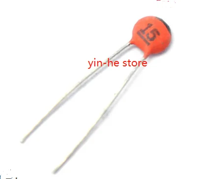 

100PCS 15PF 50V Disk porcelain ceramics capacitor 15p 15pf 50v dielectric capacitor