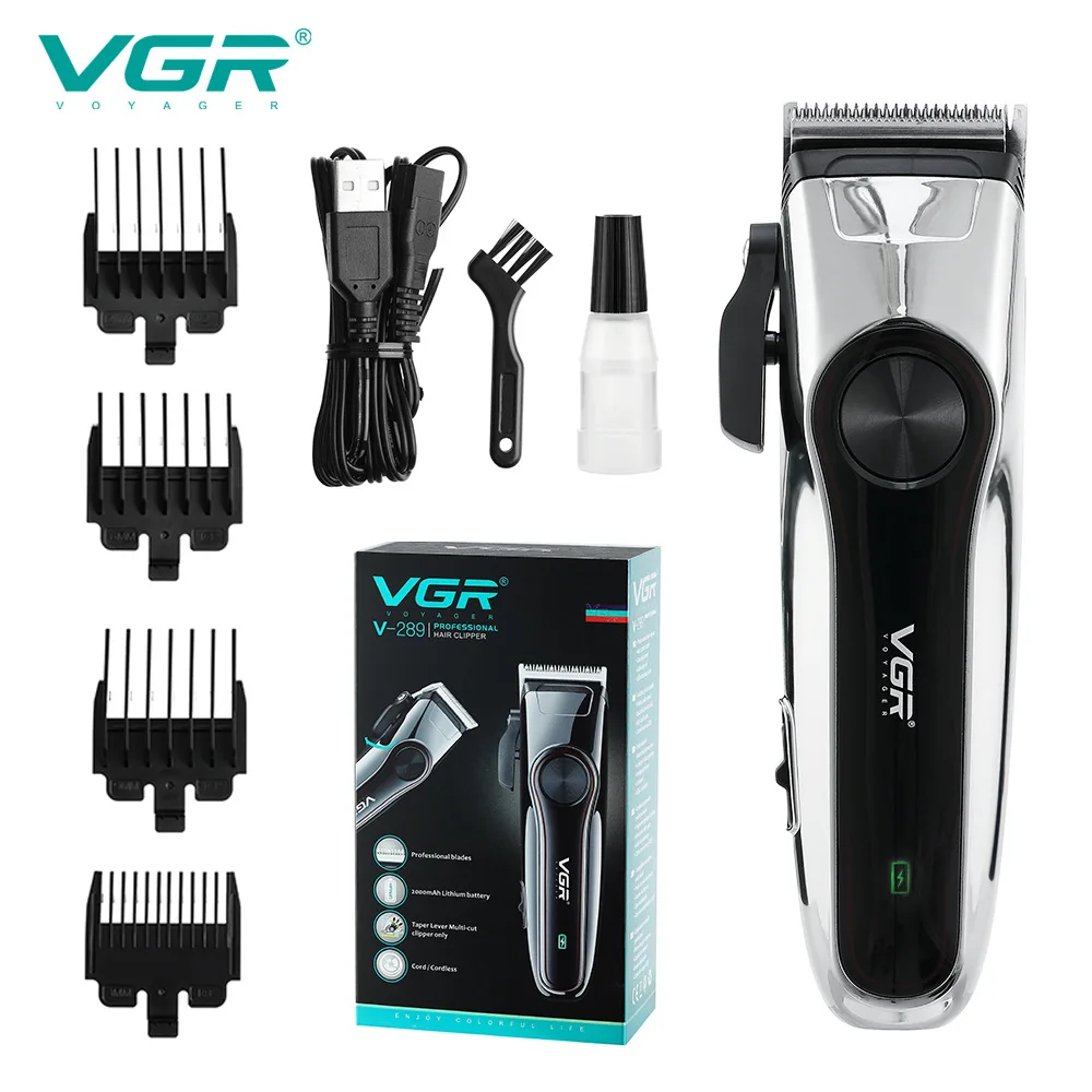 VGR V289ผม Clipper มืออาชีพตัดผมใหม่ High-Power กรรไกรเครื่องโกนหนวดผมครัวเรือน Trimmer สำหรับชาย Personal Care VGR v-289