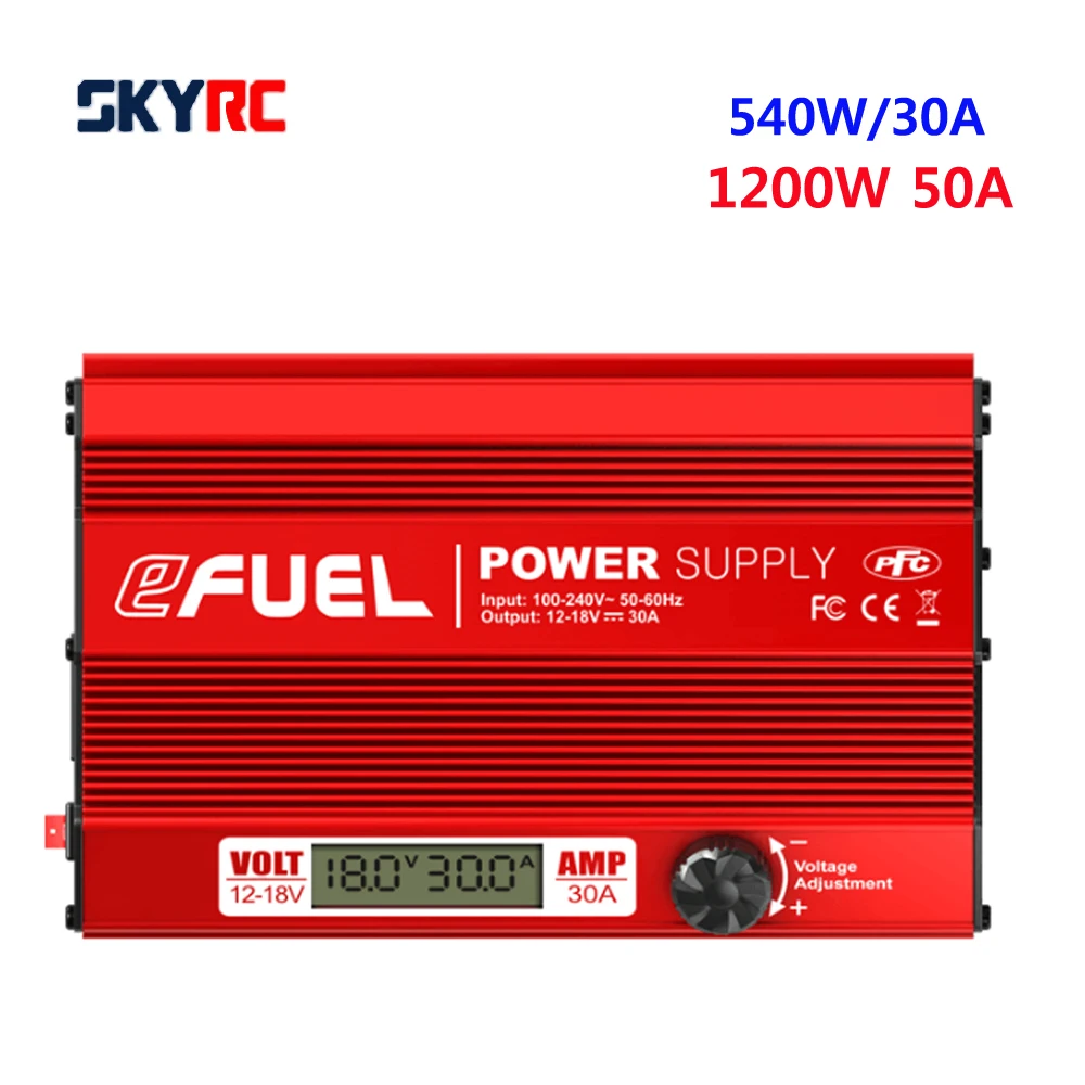 SKYRC Efuel 540W 30A  1200W 50A 10A Fuse DC Power Supply Adapter for RC FPV Quadcopter Power Charger for RC Airplane Car