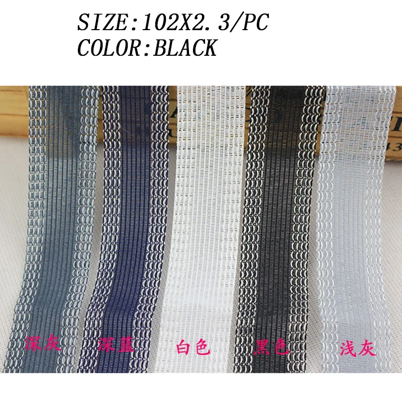 10pcs/lot 102X2.3cm trousers side Adhesive Fastener Tape patchwork for sewing handmade diy accessories Adhesive tape  990