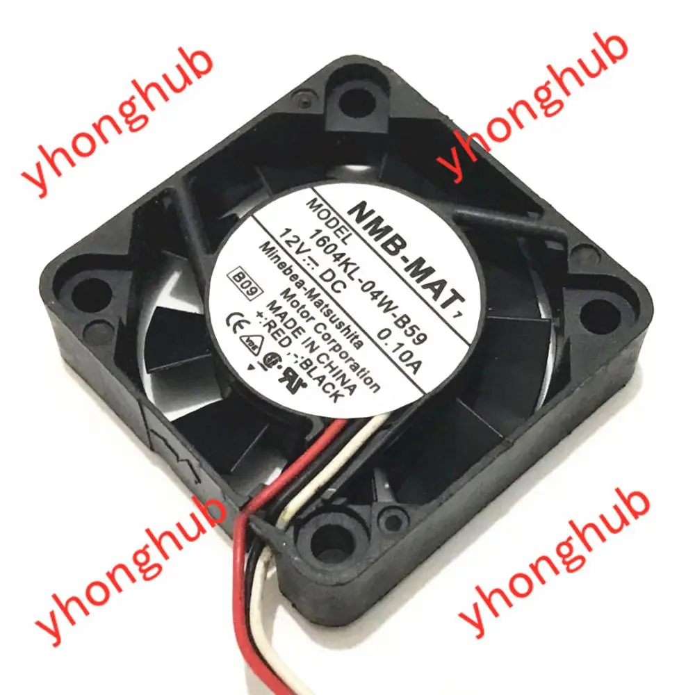 

NMB-MAT 1604KL-04W-B59 B09 Server Cooling Fan DC 12V 0.10A 40x40x10mm