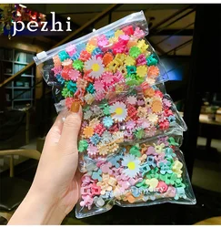 50pcs Children's hair clip small hair crab cute princess flower star rabbit headdress female baby mini hairpins for girls dress
