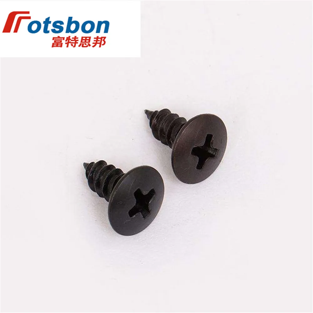 M3/M4/M5 Cross Recessed Truss Head Tapping Screws Large Flat Round Black Screw Vis Tornillos Parafuso Phillips Plaine JIS B1122 4
