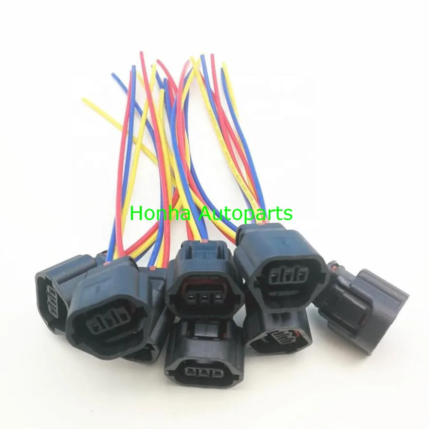 3 pins car waterproof auto connector female 1.2 sensor plug connector MG641234-5 TPS Sensors 7283-8730-30 with 15 cm 20AWG wire