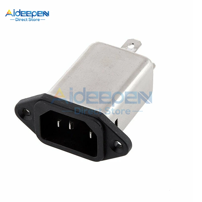 IEC مدخل وحدة AC مقبس الطاقة مع الصمامات EMI تصفية 10A AC 250V CW1D-10A-T القامع الطاقة خط الضوضاء تصفية المقبس