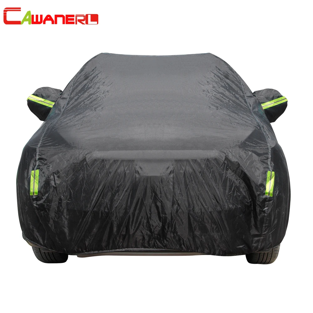 

Black Car Cover Outdoor Sun Rain Snow Dust Protection Anti-UV Waterproof Car Cover For SUV Sedan Hatchback Wagon Universal