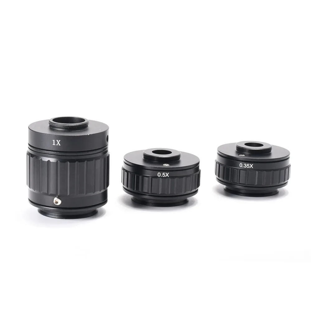 

1X 0.35X 0.5X C-mount Lens Adapter Focus Adjustable Microscope Camera Cmount Adapter For New type Trinocular Stereo microscope