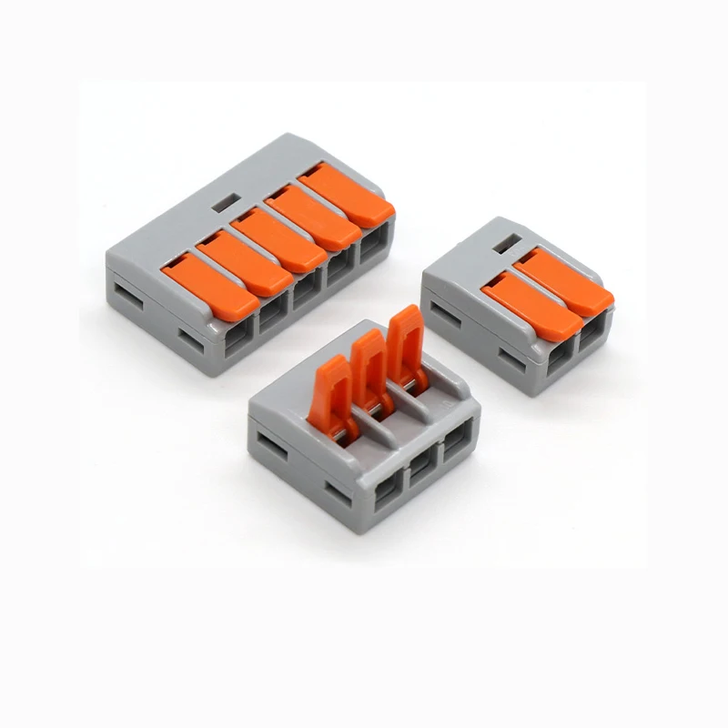 Wire connector 6mm2 square mini quick connector universal compact cable connector household wire terminal block air-conditioner