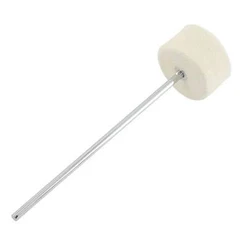 Full Felt Drum Beaters Drum Parts Felt Pedal Beater 180mm Length Stainless Steel Shaft Bass Kick for Drum Hammer 1 Piece