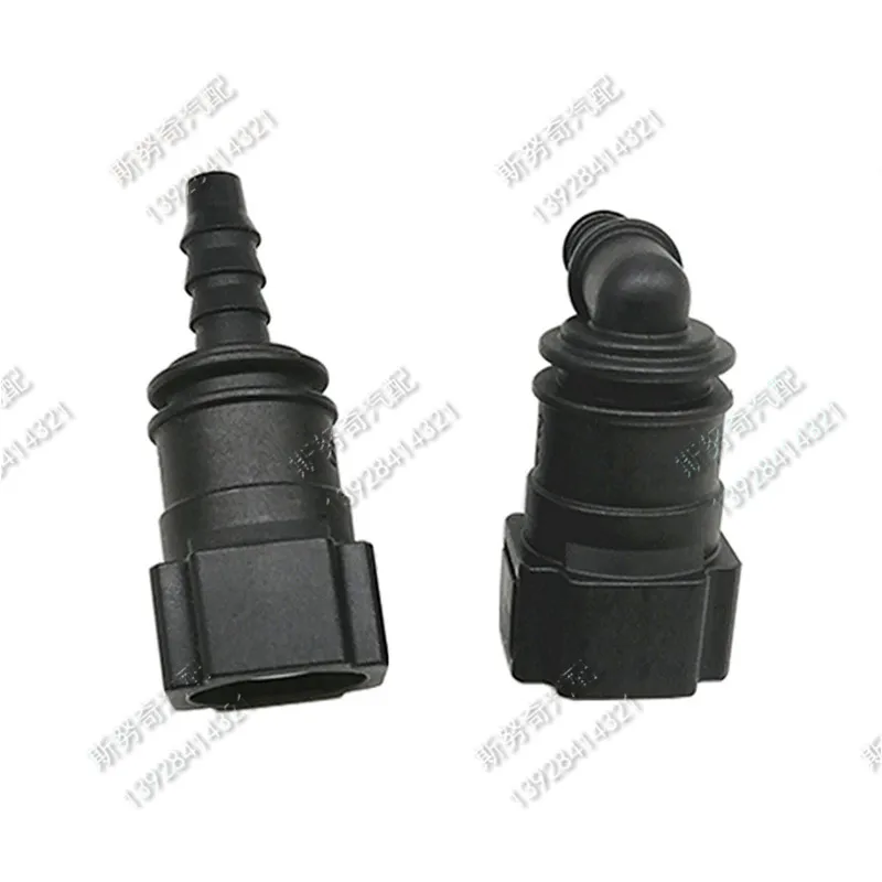 9.89mm ID6 90 degree SAE 5/16 Fuel pipe joint Fuel line cooling tube quick connector female connector for Ford Tesla 2pcs a lot