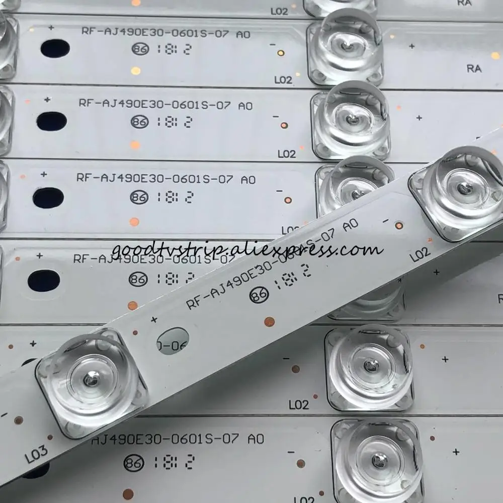 10PCS LED Backlight strip For RF-AJ490E30-0601S-07 A0 AJ490E32 02 A2 LC-49CUG8362KS LC-490UF8472ES 49CUF8372ES LC490EQY (SH)(M1)