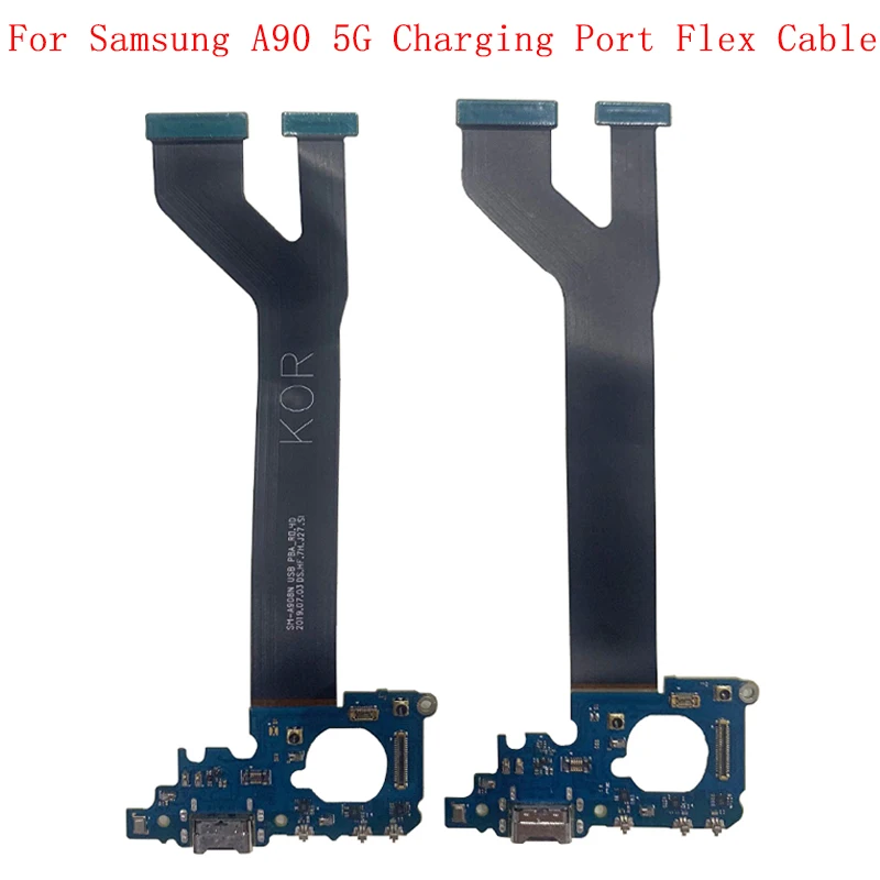 

USB Charging Port Cable Connector Dock Flex Cable For Samsung A90 5G A908B A908N A9080 Replacement Parts