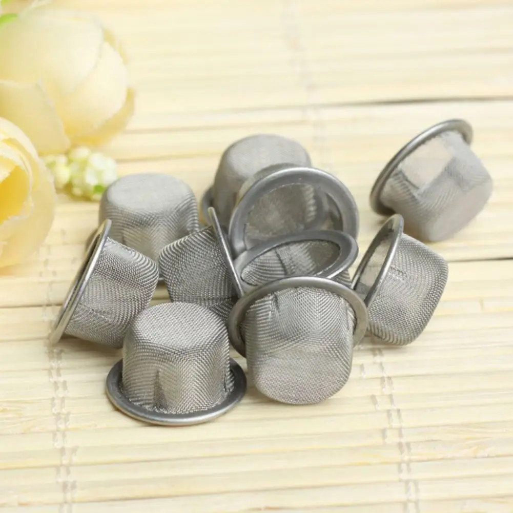 Newly 10Pcs 12mm Tobacco Smoking Pipe Stainless Steel Dome Filter Screen Mesh