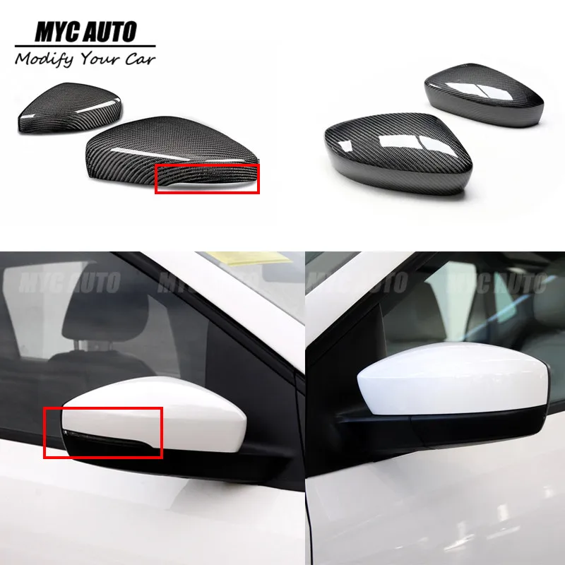 Replacement For Volkswagen VW  Polo Lavida Carbon Fiber Rear View Mirror Cover 2004 2005 2006 2007 2008 2009 2010-2016