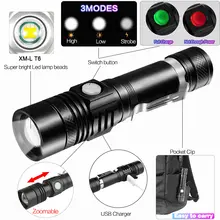 XHP70.2 LED Rechargeable Camping Flashlight #5