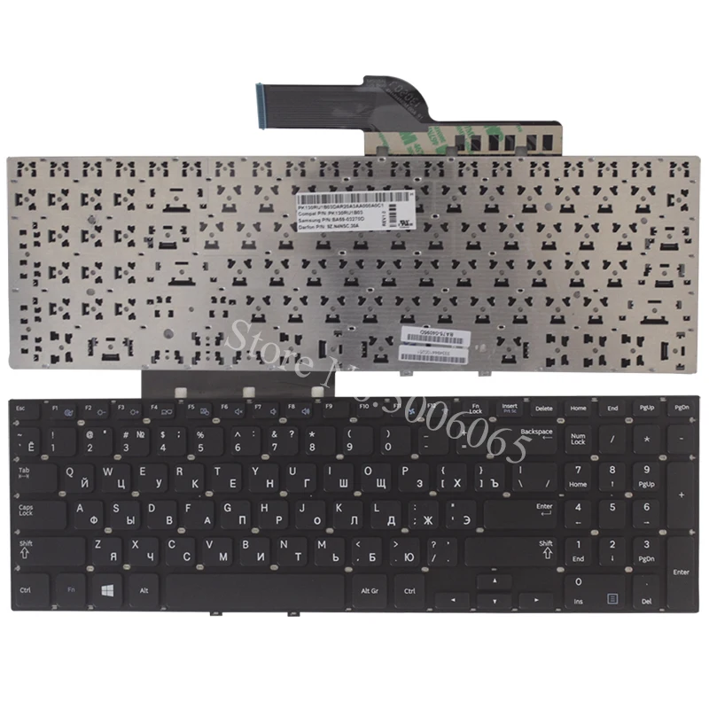 Novo teclado russo para samsung 270e5v 275e5v 275e5e 270e5e np270e5e np275e5e np270e5v np275e5v preto ru teclado do portátil