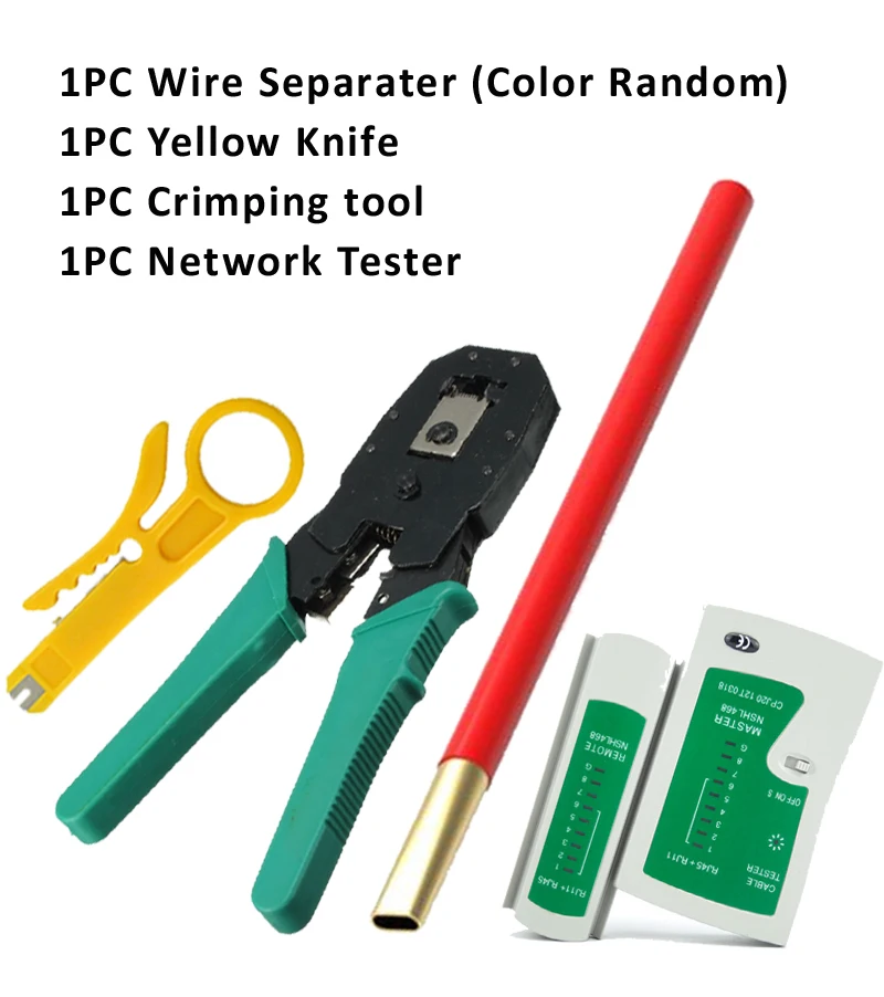 Network Cable Tools Tester Wire Core Separator Crimping Tools Networking Systems Use Looser Twisted Yellow Knife Testing