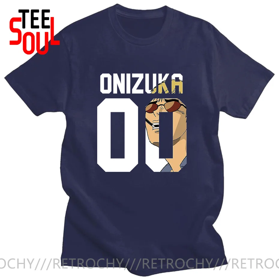 Awesome Japanese Anime Manga Cool Man Great Teacher Onizuka T-shirt Fashion Custom Casual Tops For Male Stylish Cartoon T Shirts