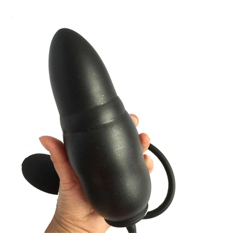 Silicone Inflatable Anal Plug Expander Sex Toys for Woman&Men Couples Gay Anal Inflable Enema Nozzle Anus Enlarger Enema Plug