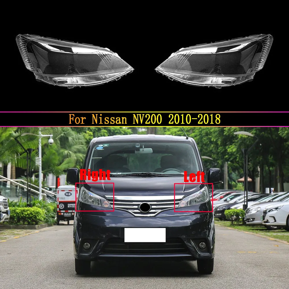 

Car Front Head Light Lamp Cover For Nissan NV200 2010~2018 Lampshade Waterproof Clear Lens Caps Auto Shell Cover