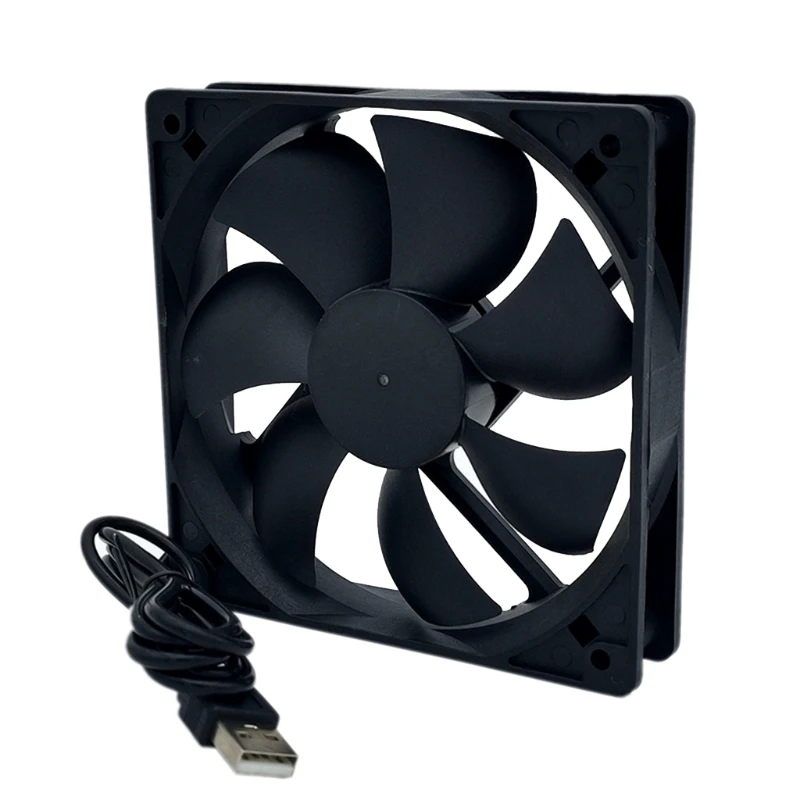 12cm 120mm DC Brushless Fan 5V 0.25A 2 Lines 2pin Connector High Speed Server Computer Chassis Power Cooling Fan M5TB