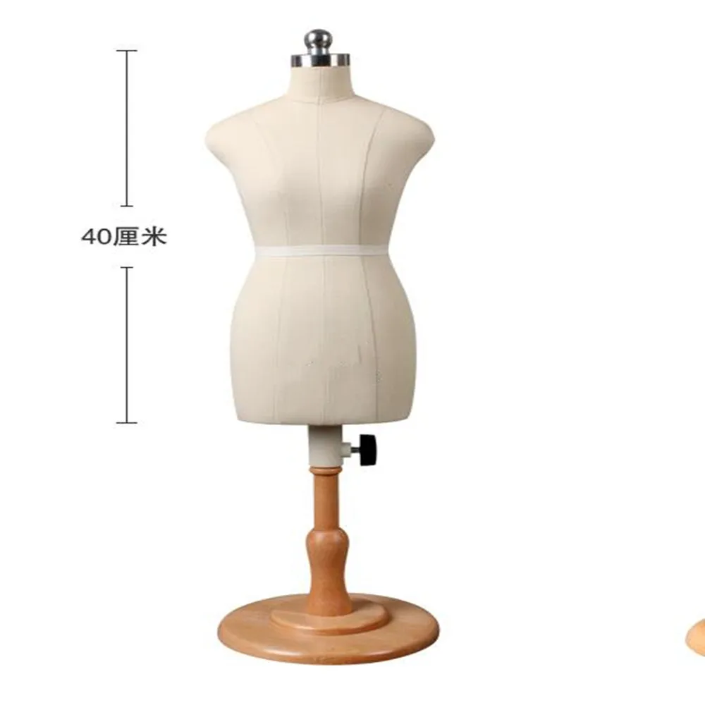 

New Female Torso Dress Form Mannequin For Sewing Woman Tripod Stand 1:2manikin Body Clothing Cut,Can Pin Villain M00376