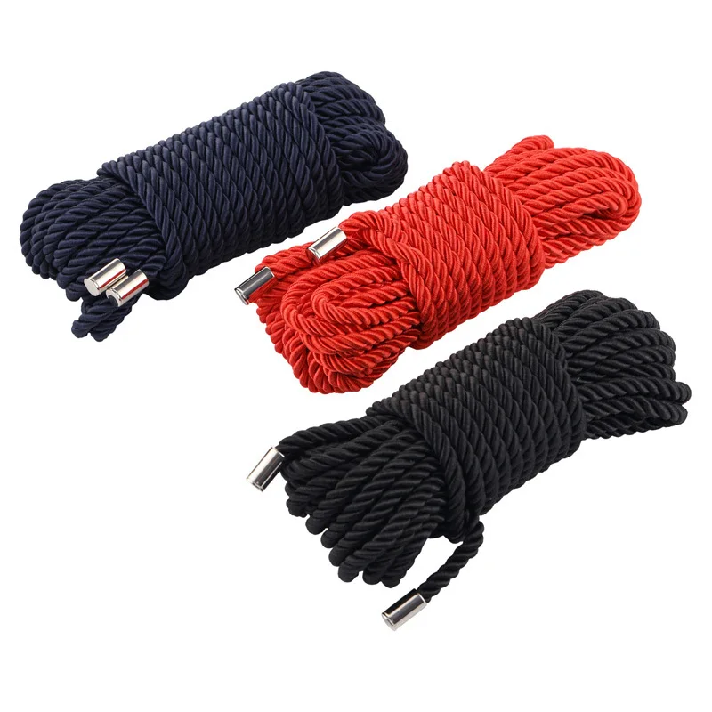 5m/10m Upgrade Soft Silk Rope Sex Bondage Restraint Slave Roleplay Sex Toys For Women Couples Adult Games Erotic Bdsm Fetish