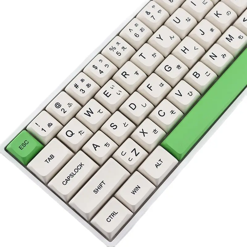 Avocado Keycaps XDA Profile Japanese PBT Mechanical Keyboard Key Cap Milk Green Sublimation Keyboard Keycap