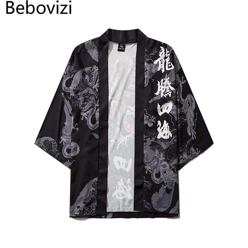 Chinese Dragon Traditional Kimono Japanese Anime Cardigan Cosplay Men Women Yukata Female Shirt Blouse Asian Clothing Robe