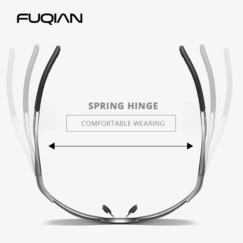 Classic Semi-frame Sports Polarized Sunglasses Men Women High Qulity Metal Sun Glasses Vintage Driving Goggles Shades UV400 - Image 5