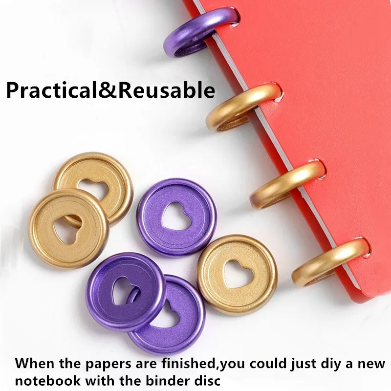 50 قطعة 24 مللي متر DIY بها بنفسك دفتر الموثق خواتم فضفاضة ورقة الموثق Planner بها بنفسك مخطط 24 مللي متر الحب ماتي أقراص الموثق
