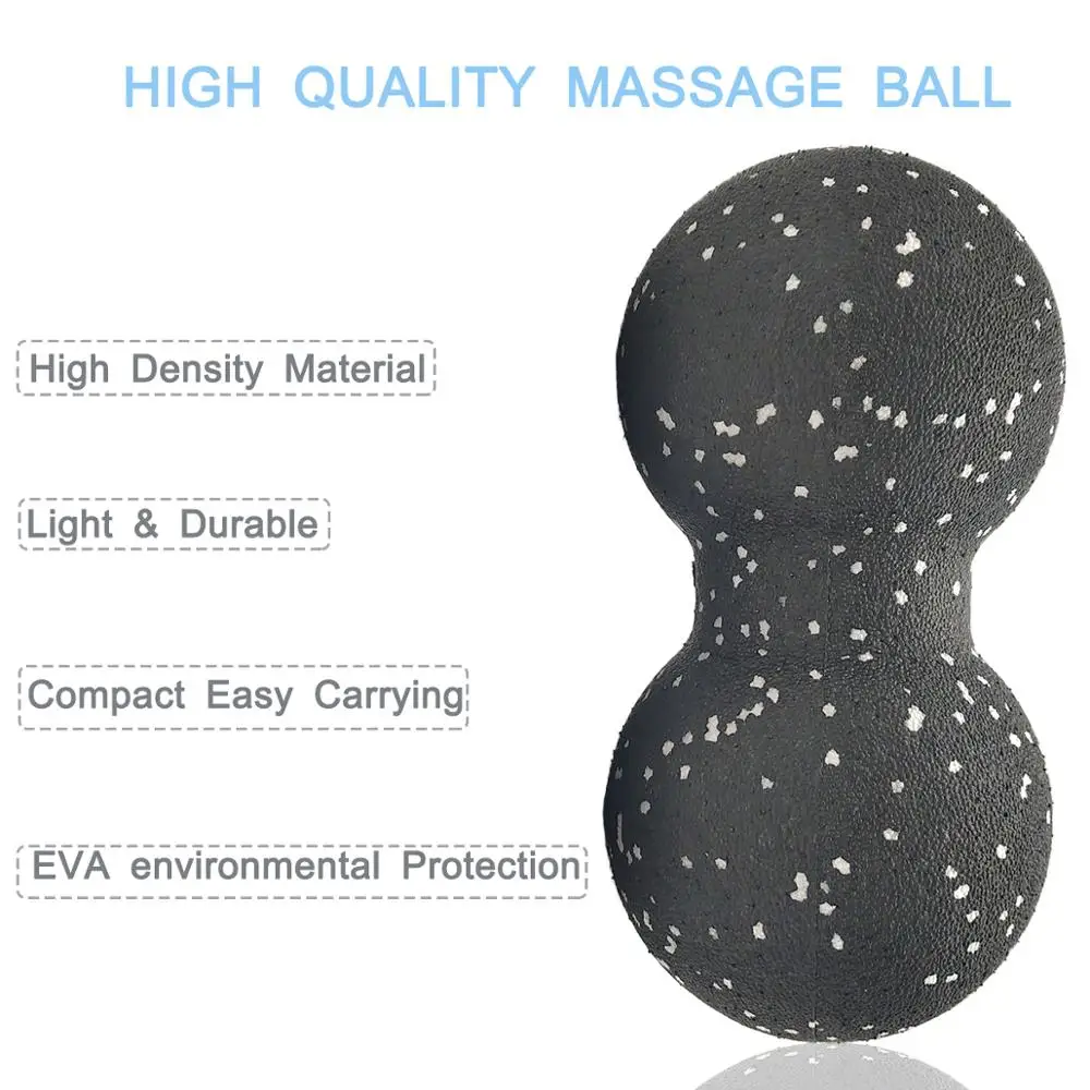 Peanut Massage Ball Set Lacrosse Ball Physical Trigger Point Therapy Myofascial Ball Muscle Knots Yoga Crossfit Self Massage