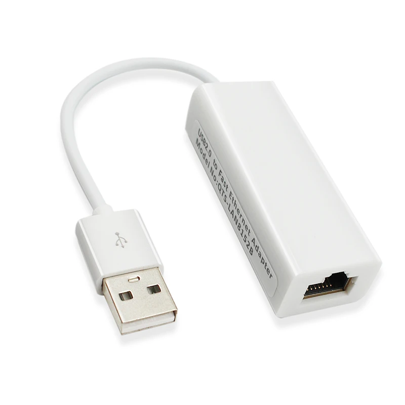 USB 2.0 to RJ45 Ethernet Adapter Lan Networks 10/100 Mbps for Macbook Tablet PC Win 7 8 10 XP