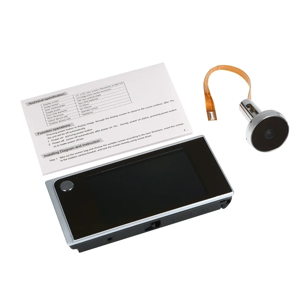 Digital Door Camera 3.5inch LCD Color Screen Door Eye Viewer