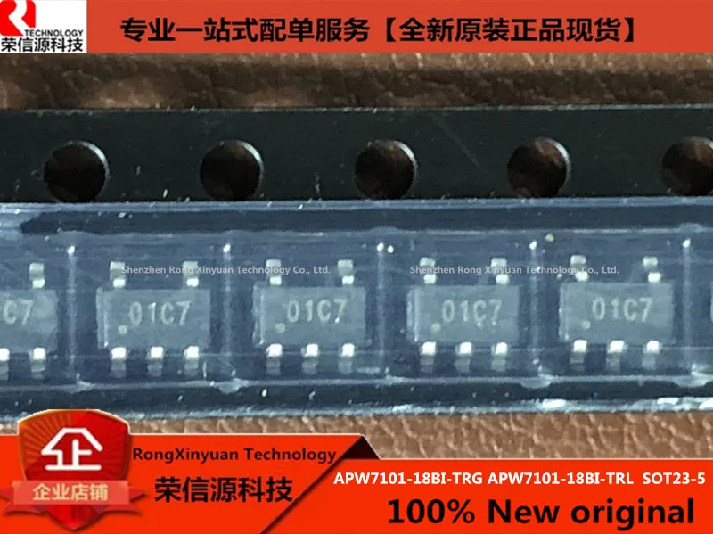 20 قطعة/الوحدة APW7101-18BI-TRL APW7101-18BI-TRG APW7101-18BI APW7101 وسم: 01C7 SOT23-5 100% جديد الأصلي