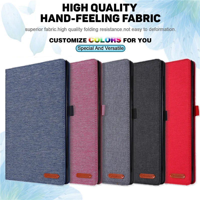 Kain Lembut Kembali Case PENUTUP UNTUK Lenovo Tab P10 Kasus Dudukan Flip Coque Cover untuk Lenovo Tab P10 TB-X705F TB-X705L 10.1 "Funda