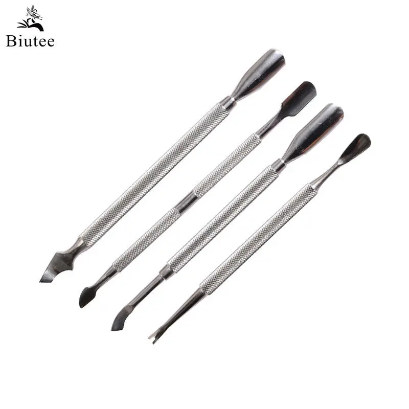 

Biutee 1pcs Double-ended Stainless Steel Cuticle Pusher Dead Skin Push Remover For Pedicure Manicure Nail Art Cleaner Accessorie