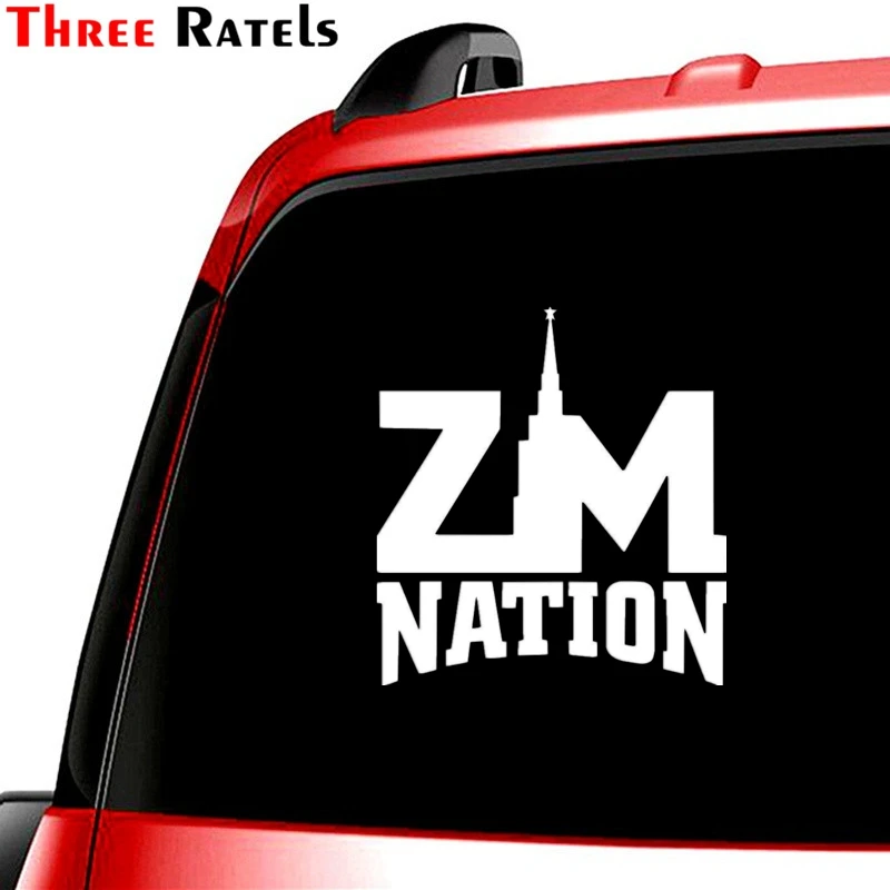 Three Ratels TZ-1044 16.3*15cm 1-4 Pieces Car Sticker Zm Nation Funny Car Stickers Auto Decals