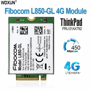 Fibocom L850-GL Tarjeta M.2 01AX792 4G LTE Módulo inalámbrico ThinkPad X395 X1 Carbon Gen6 X280 T580 T480s L480 X1 Yoga Gen 3 L580
