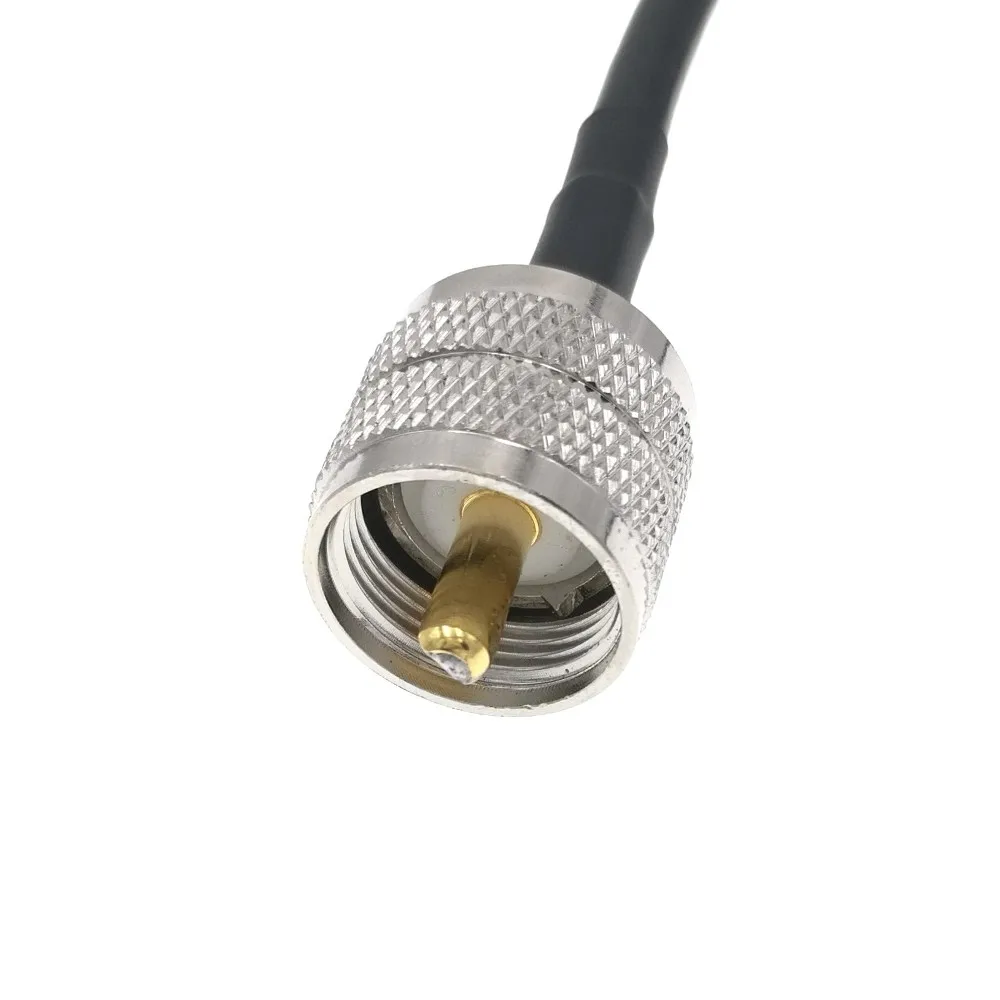 PL259 UHF Male to 3.5mm Jack Male mono 1/8\