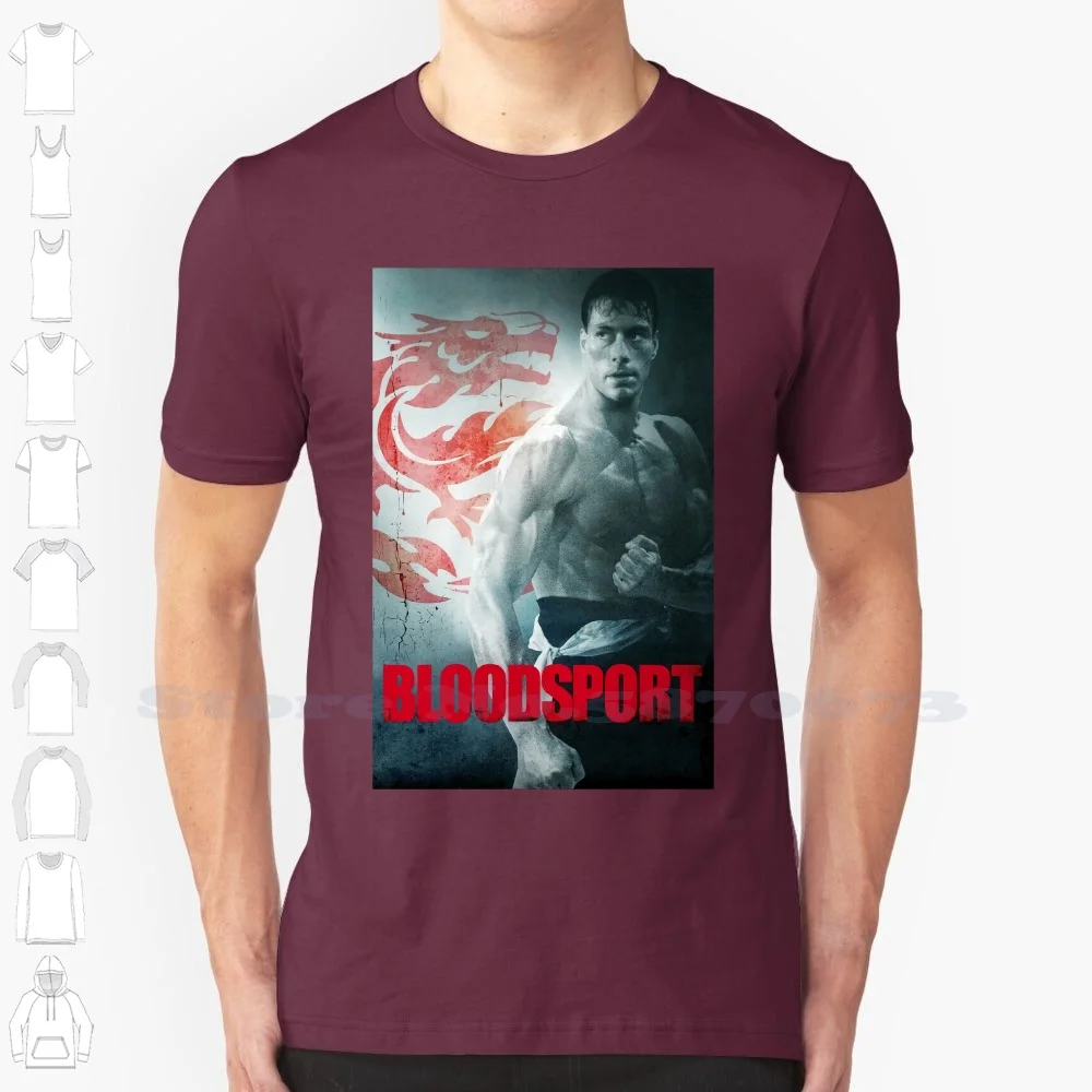 Bloodsport Jean Claude Van Damme Movie Poster T Shirt New Funny Fashion Youths T Shirts