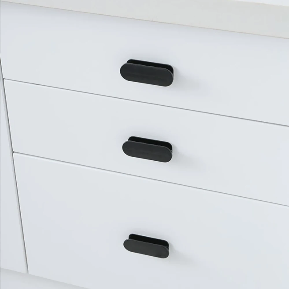 1PC/1Pair New Multipurpose Cabinet Knob Furniture Knobs Plastic Self Adhesive Door Handles Wardrobe Pulls Door Security Hardware