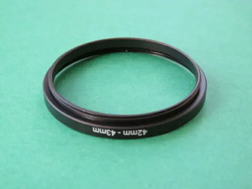 Anillo adaptador de filtro de aumento para cámara de 42mm a 43mm, anillo adaptador de 42mm-43mm, 42-43mm